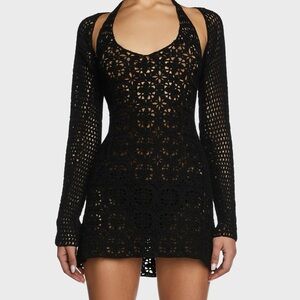 Crochet Mini Dress Set!